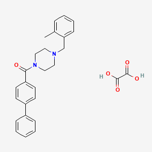 1-(4-biphenylylcarbonyl)-4-(2-methylbenzyl)piperazine oxalate