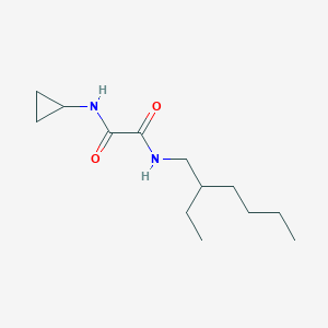 molecular formula C13H24N2O2 B4013677 N-cyclopropyl-N'-(2-ethylhexyl)ethanediamide 