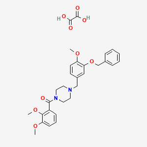 1-[3-(benzyloxy)-4-methoxybenzyl]-4-(2,3-dimethoxybenzoyl)piperazine oxalate