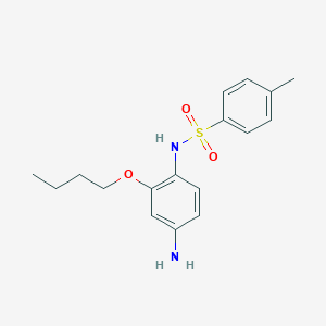 molecular formula C17H22N2O3S B4013687 N-(4-amino-2-butoxyphenyl)-4-methylbenzenesulfonamide 