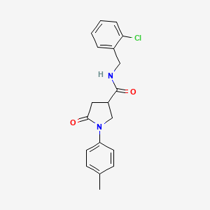 N-(2-chlorobenzyl)-1-(4-methylphenyl)-5-oxo-3-pyrrolidinecarboxamide