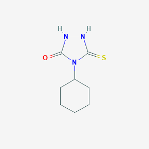 molecular formula C8H13N3OS B040137 4-Cyclohexyl-3-mercapto-4,5-dihydro-1h-1,2,4-triazol-5-one CAS No. 119185-58-9