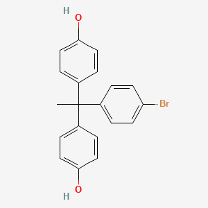 molecular formula C20H17BrO2 B4013707 4,4'-[1-(4-bromophenyl)-1,1-ethanediyl]diphenol 