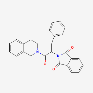 molecular formula C26H22N2O3 B4013716 2-[1-benzyl-2-(3,4-dihydro-2(1H)-isoquinolinyl)-2-oxoethyl]-1H-isoindole-1,3(2H)-dione 