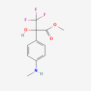 methyl 3,3,3-trifluoro-2-hydroxy-2-[4-(methylamino)phenyl]propanoate