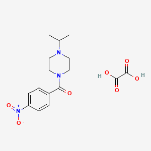 molecular formula C16H21N3O7 B4013786 1-isopropyl-4-(4-nitrobenzoyl)piperazine oxalate 