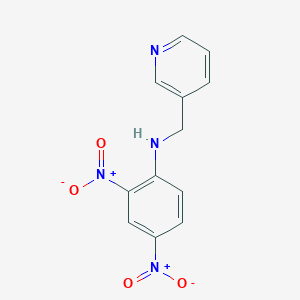 molecular formula C12H10N4O4 B401379 2,4-dinitro-N-(pyridin-3-ylmethyl)aniline 