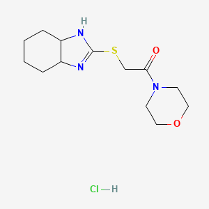 2-{[2-(4-morpholinyl)-2-oxoethyl]thio}-3a,4,5,6,7,7a-hexahydro-1H-benzimidazole hydrochloride