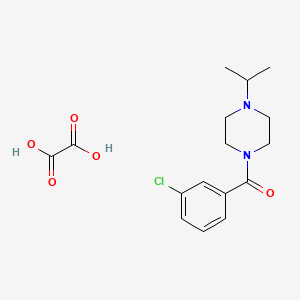 molecular formula C16H21ClN2O5 B4013827 1-(3-chlorobenzoyl)-4-isopropylpiperazine oxalate 