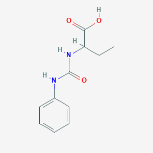 molecular formula C11H14N2O3 B4013850 2-[(anilinocarbonyl)amino]butanoic acid CAS No. 65081-79-0