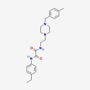 molecular formula C24H32N4O2 B4013859 N-(4-ethylphenyl)-N'-{2-[4-(4-methylbenzyl)-1-piperazinyl]ethyl}ethanediamide 