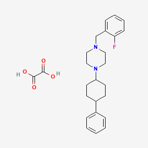 molecular formula C25H31FN2O4 B4013874 1-(2-fluorobenzyl)-4-(4-phenylcyclohexyl)piperazine oxalate 