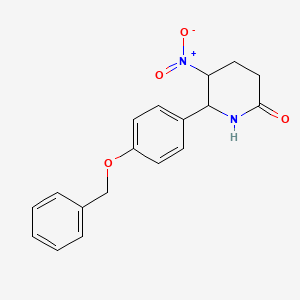 molecular formula C18H18N2O4 B4013912 6-[4-(benzyloxy)phenyl]-5-nitro-2-piperidinone 
