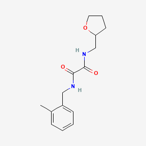 molecular formula C15H20N2O3 B4013967 N-(2-methylbenzyl)-N'-(tetrahydro-2-furanylmethyl)ethanediamide 