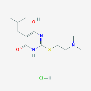 2-{[2-(dimethylamino)ethyl]thio}-6-hydroxy-5-isobutyl-4(3H)-pyrimidinone hydrochloride