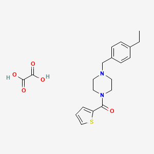 molecular formula C20H24N2O5S B4013999 1-(4-ethylbenzyl)-4-(2-thienylcarbonyl)piperazine oxalate 