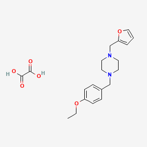 molecular formula C20H26N2O6 B4014009 1-(4-ethoxybenzyl)-4-(2-furylmethyl)piperazine oxalate 