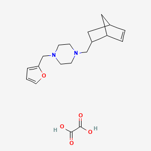 molecular formula C19H26N2O5 B4014062 1-(bicyclo[2.2.1]hept-5-en-2-ylmethyl)-4-(2-furylmethyl)piperazine oxalate 