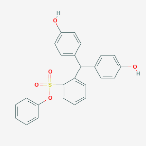 molecular formula C25H20O5S B040141 Bis(4-hydroxyphenyl)(2-(phenoxysulfonyl)phenyl)methane CAS No. 115481-73-7