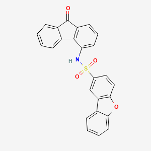 molecular formula C25H15NO4S B4014104 N-(9-oxo-9H-fluoren-4-yl)dibenzo[b,d]furan-2-sulfonamide 