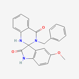 molecular formula C23H19N3O3 B4014114 3'-benzyl-5-methoxy-1'H-spiro[indole-3,2'-quinazoline]-2,4'(1H,3'H)-dione 