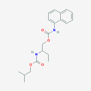 molecular formula C20H26N2O4 B4014120 2-[(isobutoxycarbonyl)amino]butyl 1-naphthylcarbamate 