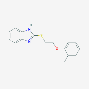 molecular formula C16H16N2OS B401421 2-{[2-(2-Methylphenoxy)ethyl]thio}-1H-benzimidazole CAS No. 320581-13-3