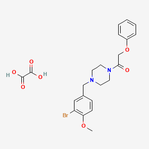 1-(3-bromo-4-methoxybenzyl)-4-(phenoxyacetyl)piperazine oxalate