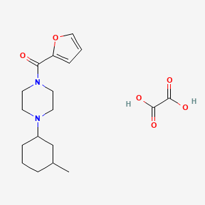 molecular formula C18H26N2O6 B4014228 1-(2-furoyl)-4-(3-methylcyclohexyl)piperazine oxalate 