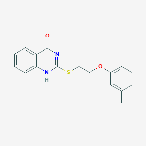 molecular formula C17H16N2O2S B401423 2-[2-(3-methylphenoxy)ethylsulfanyl]-1H-quinazolin-4-one 