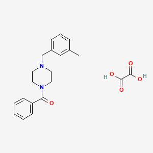 molecular formula C21H24N2O5 B4014281 1-benzoyl-4-(3-methylbenzyl)piperazine oxalate 