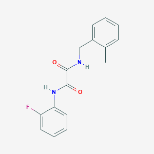 molecular formula C16H15FN2O2 B4014291 N-(2-fluorophenyl)-N'-(2-methylbenzyl)ethanediamide 