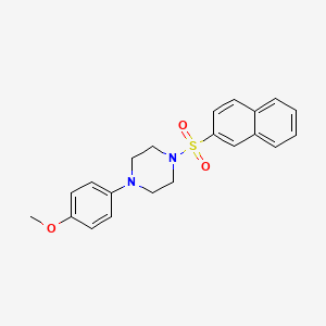 molecular formula C21H22N2O3S B4014353 1-(4-methoxyphenyl)-4-(2-naphthylsulfonyl)piperazine CAS No. 494825-74-0
