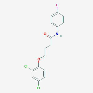 molecular formula C16H14Cl2FNO2 B401438 4-(2,4-dichlorophenoxy)-N-(4-fluorophenyl)butanamide CAS No. 303091-85-2