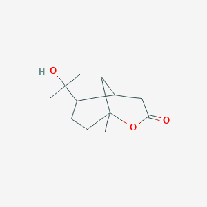 6-(1-hydroxy-1-methylethyl)-1-methyl-2-oxabicyclo[3.3.1]nonan-3-one