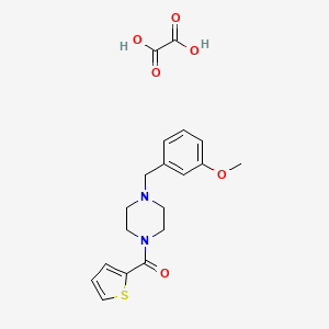 molecular formula C19H22N2O6S B4014416 1-(3-methoxybenzyl)-4-(2-thienylcarbonyl)piperazine oxalate 