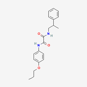 molecular formula C20H24N2O3 B4014464 N-(2-phenylpropyl)-N'-(4-propoxyphenyl)ethanediamide 