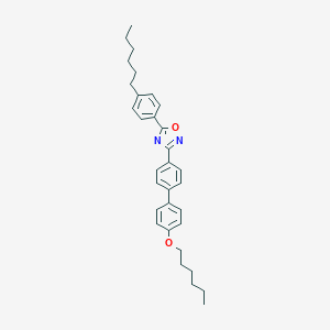 molecular formula C32H38N2O2 B401449 3-[4'-(Hexyloxy)biphenyl-4-yl]-5-(4-hexylphenyl)-1,2,4-oxadiazole 