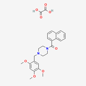 molecular formula C27H30N2O8 B4014493 1-(1-naphthoyl)-4-(2,4,5-trimethoxybenzyl)piperazine oxalate 
