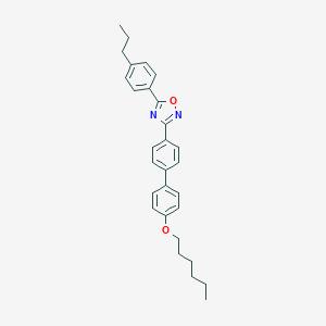 molecular formula C29H32N2O2 B401451 3-[4'-(Hexyloxy)biphenyl-4-yl]-5-(4-propylphenyl)-1,2,4-oxadiazole 