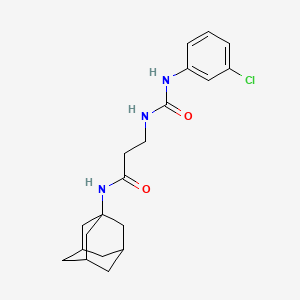 molecular formula C20H26ClN3O2 B4014516 N~1~-1-adamantyl-N~3~-{[(3-chlorophenyl)amino]carbonyl}-beta-alaninamide 