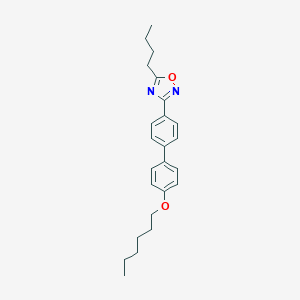 molecular formula C24H30N2O2 B401453 5-Butyl-3-[4'-(hexyloxy)biphenyl-4-yl]-1,2,4-oxadiazole 