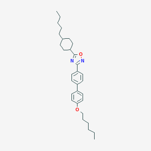 molecular formula C31H42N2O2 B401457 3-[4'-(Hexyloxy)biphenyl-4-yl]-5-(4-pentylcyclohexyl)-1,2,4-oxadiazole 