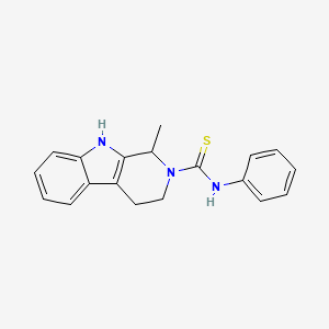 molecular formula C19H19N3S B4014574 1-methyl-N-phenyl-1,3,4,9-tetrahydro-2H-beta-carboline-2-carbothioamide 