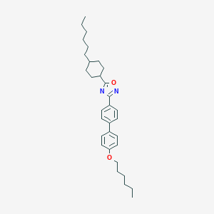 molecular formula C32H44N2O2 B401458 5-(4-Hexylcyclohexyl)-3-[4'-(hexyloxy)biphenyl-4-yl]-1,2,4-oxadiazole 