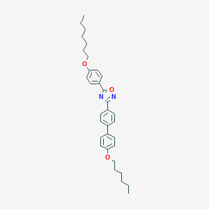 molecular formula C33H40N2O3 B401459 5-[4-(Heptyloxy)phenyl]-3-[4'-(hexyloxy)biphenyl-4-yl]-1,2,4-oxadiazole 