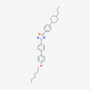 molecular formula C35H42N2O2 B401460 3-[4'-(Hexyloxy)biphenyl-4-yl]-5-[4-(4-propylcyclohexyl)phenyl]-1,2,4-oxadiazole 