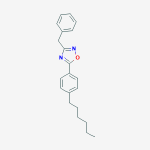 molecular formula C21H24N2O B401464 3-Benzyl-5-(4-hexylphenyl)-1,2,4-oxadiazole 