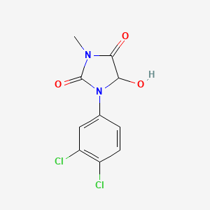 molecular formula C10H8Cl2N2O3 B4014642 1-(3,4-dichlorophenyl)-5-hydroxy-3-methyl-2,4-imidazolidinedione 