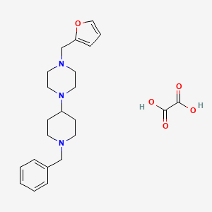 molecular formula C23H31N3O5 B4014646 1-(1-benzyl-4-piperidinyl)-4-(2-furylmethyl)piperazine oxalate 